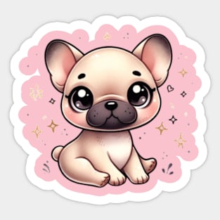 Bulldog French kawaii Sticker